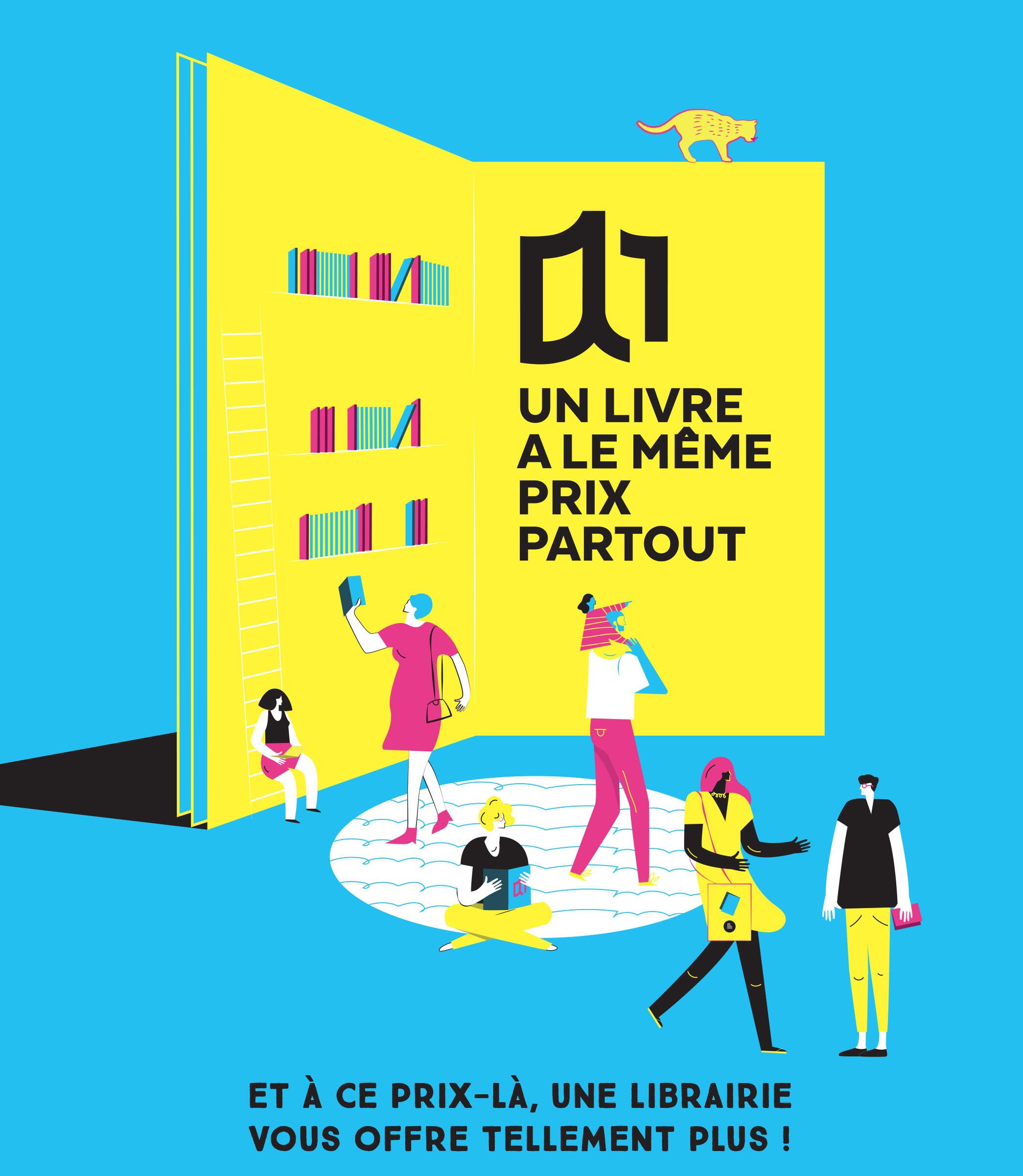 affiche prix unique du livre